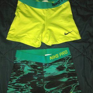 Nike Pro Women's Spandex | 2 pairs/M size | Used